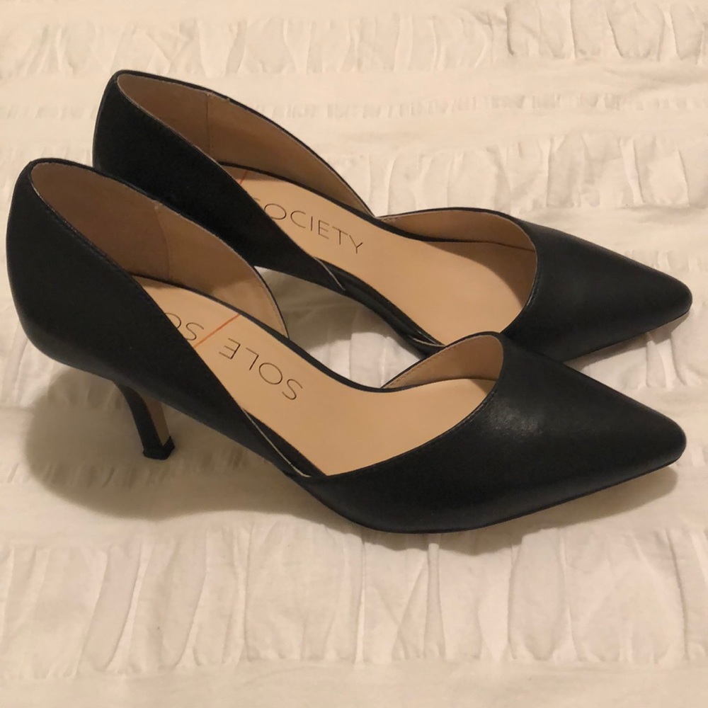 Sole Society Black Heels Jenn Size 8